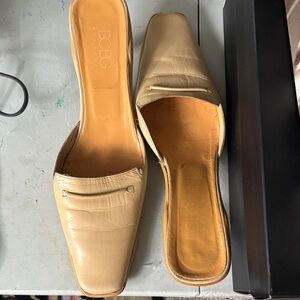 BCBG Cream Mules